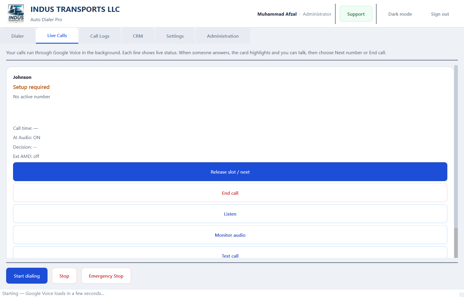 Auto Dialer — Multi-Slot Agent screenshot 1