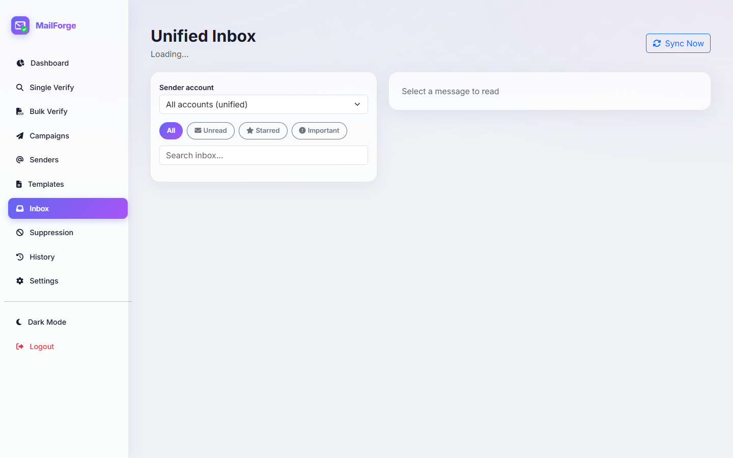Mailforge screenshot 2